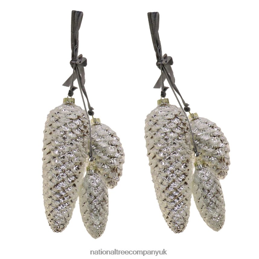 decoration | National Tree Company 2 Piece HGTV Home Collection Pinecone Cluster Ornaments F2L4F539